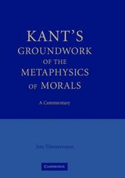 Kant: Groundwork of the Metaphysics of Morals cover