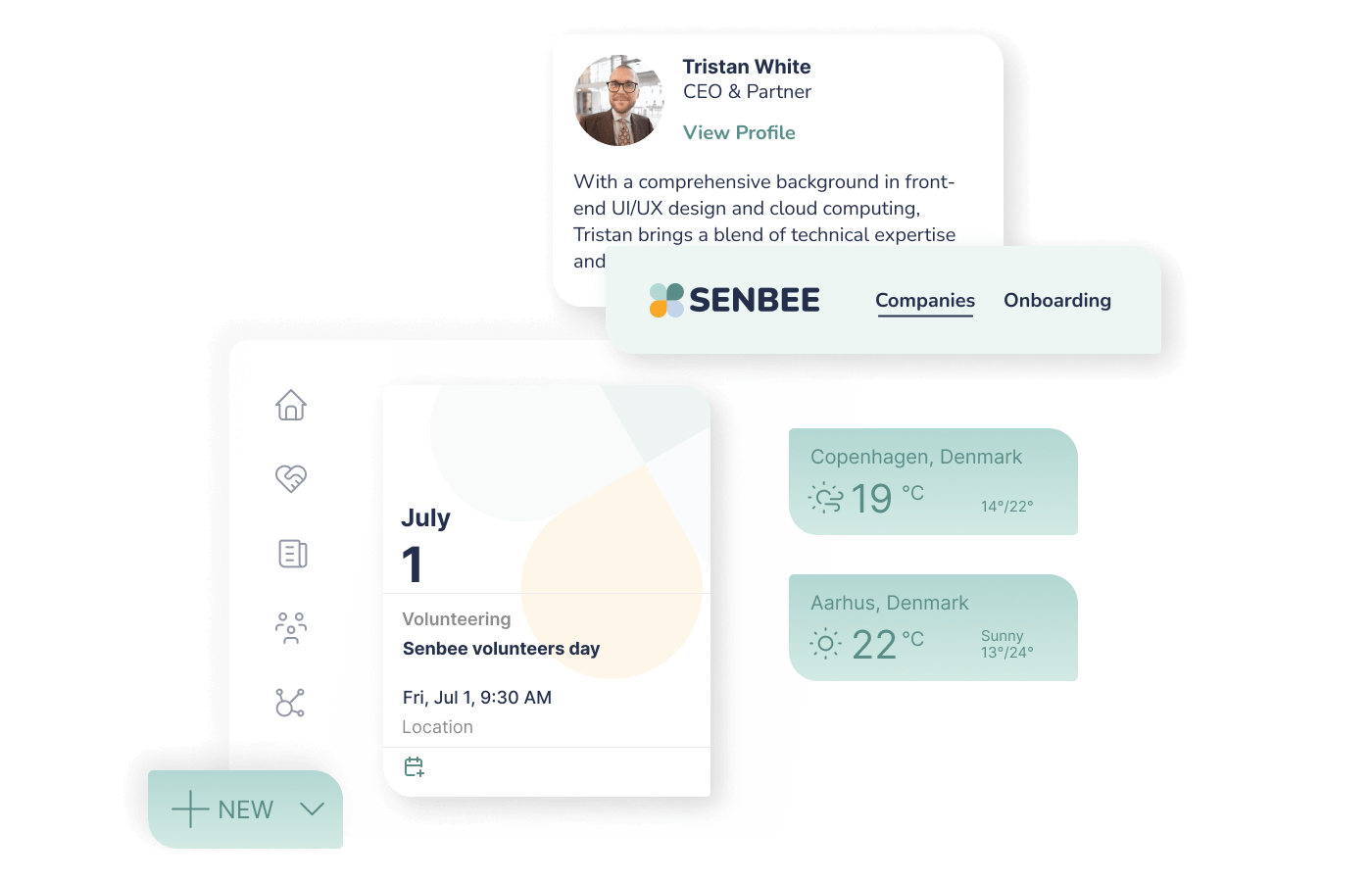 Senbee UI example